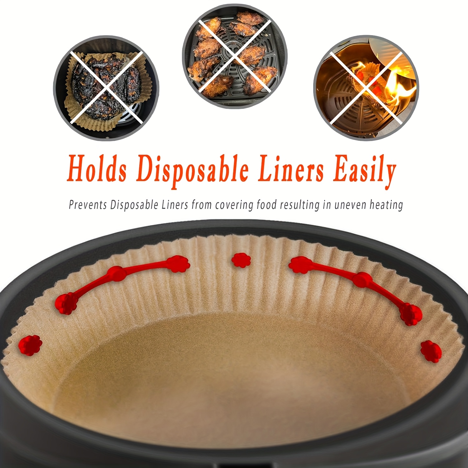 1/2Set Air Fryer Magnet Silico - Kitchen Baking Paper recension och pris