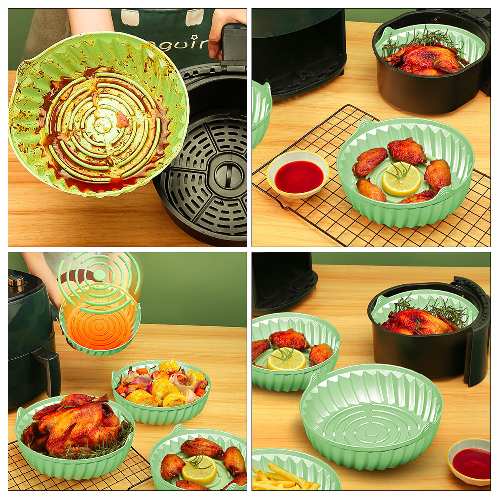 Air Fryer Silicone Pot Round B - Kitchen Baking Mat recension och pris