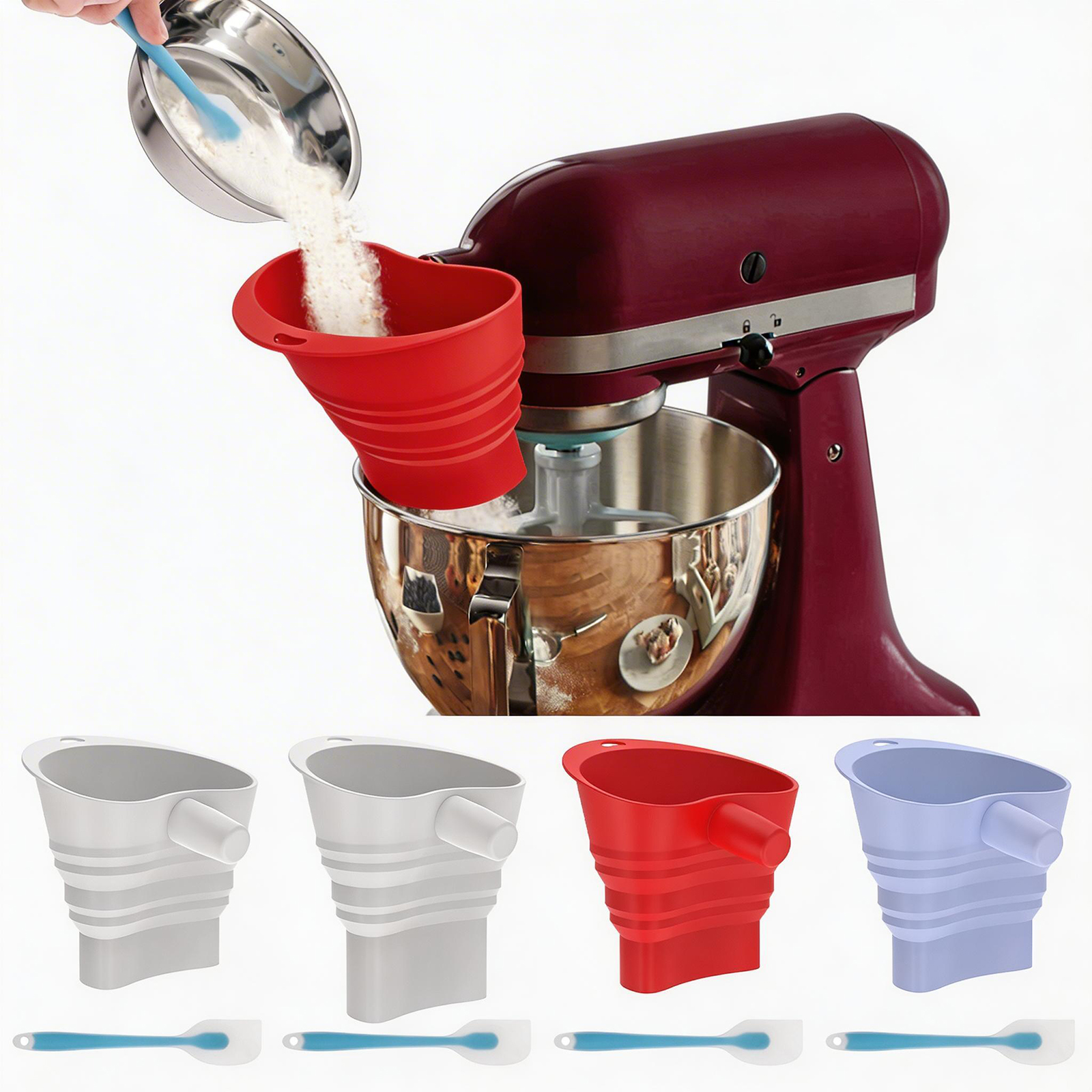 Flour Funnel Kitchen Aid Mixer - Kitchen Baking Aid recension och pris