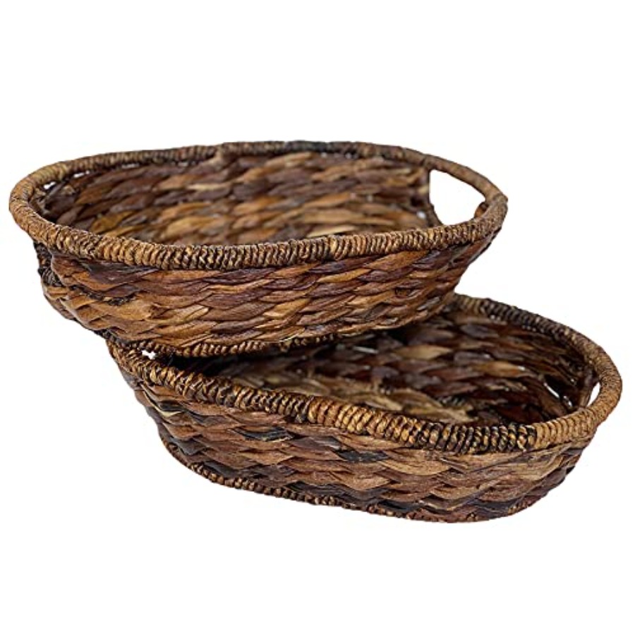 Handwoven Oval Wicker Baskets  - Kitchen Baking Mat recension och pris