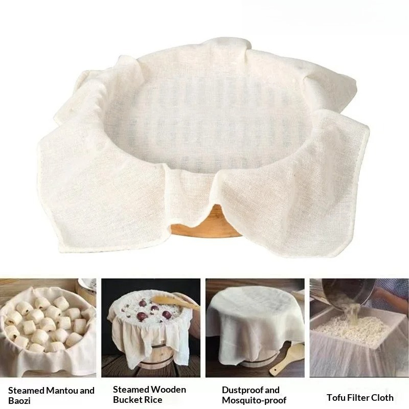 3Pcs Pure Round Cotton Steamer - Kitchen Baking Mat recension och pris