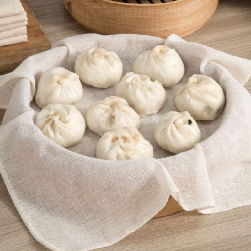 3Pcs Pure Round Cotton Steamer - Kitchen Baking Mat recension och pris