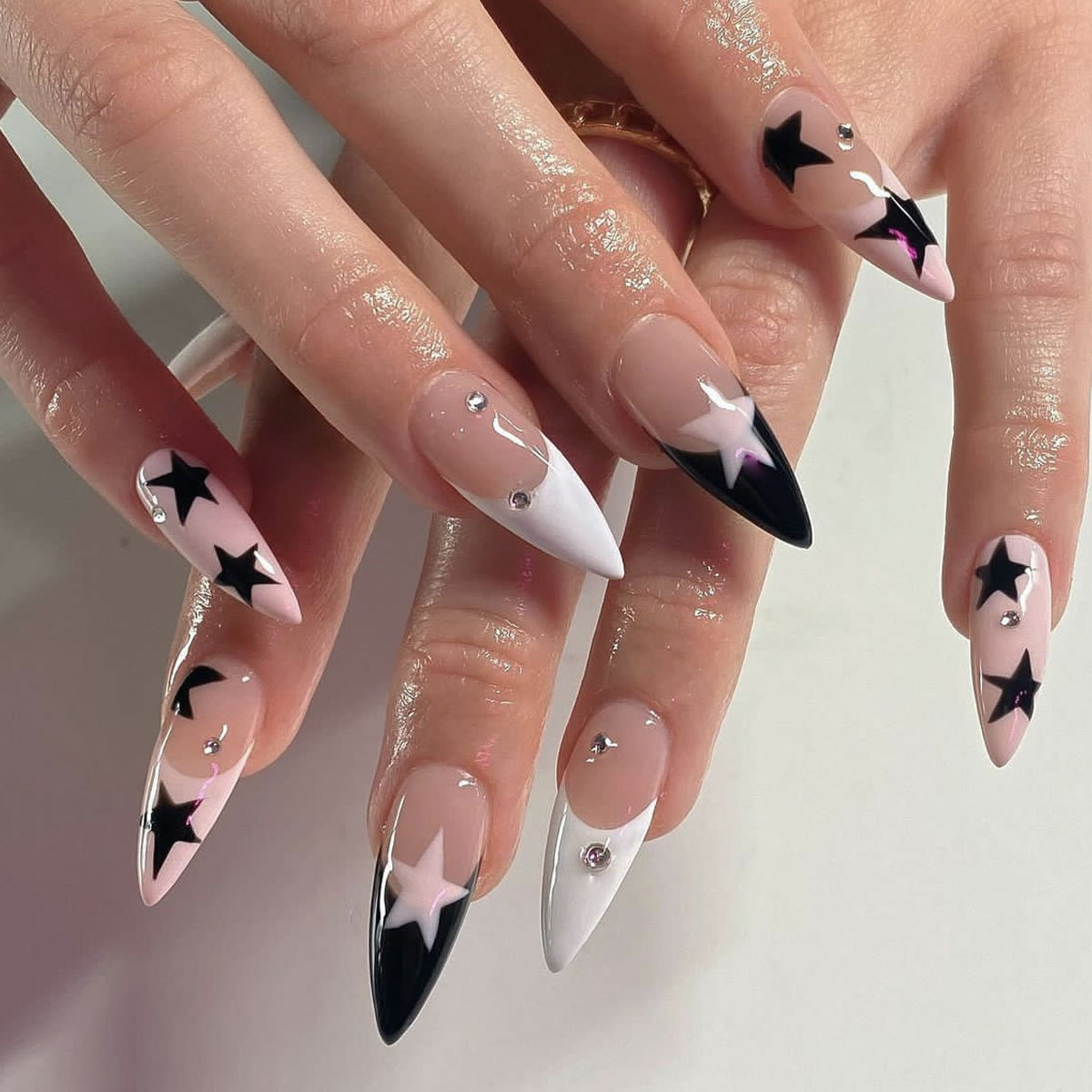 24pcs Long Stiletto False Nail - Decorating Tip Set recension och pris