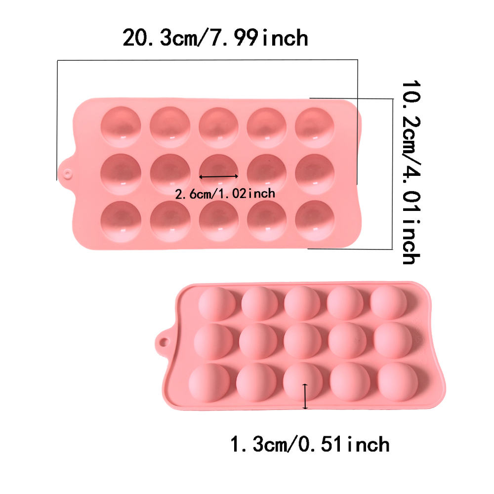 15 cavity semi-circular chocol - Kitchen Tools In Baking recension och pris