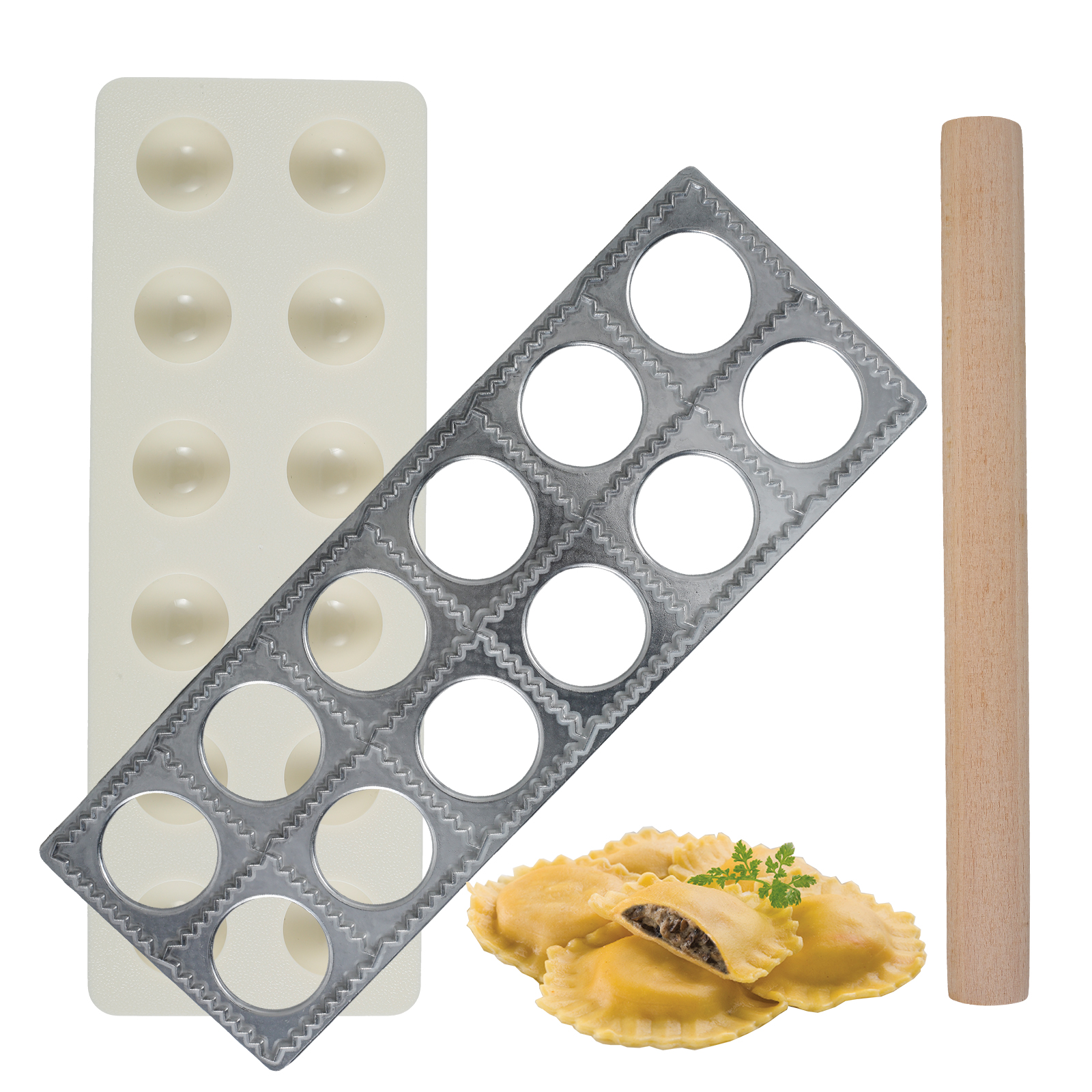 Ravioli Maker Press 10/12 Hole - Kitchen Baking Aid recension och pris