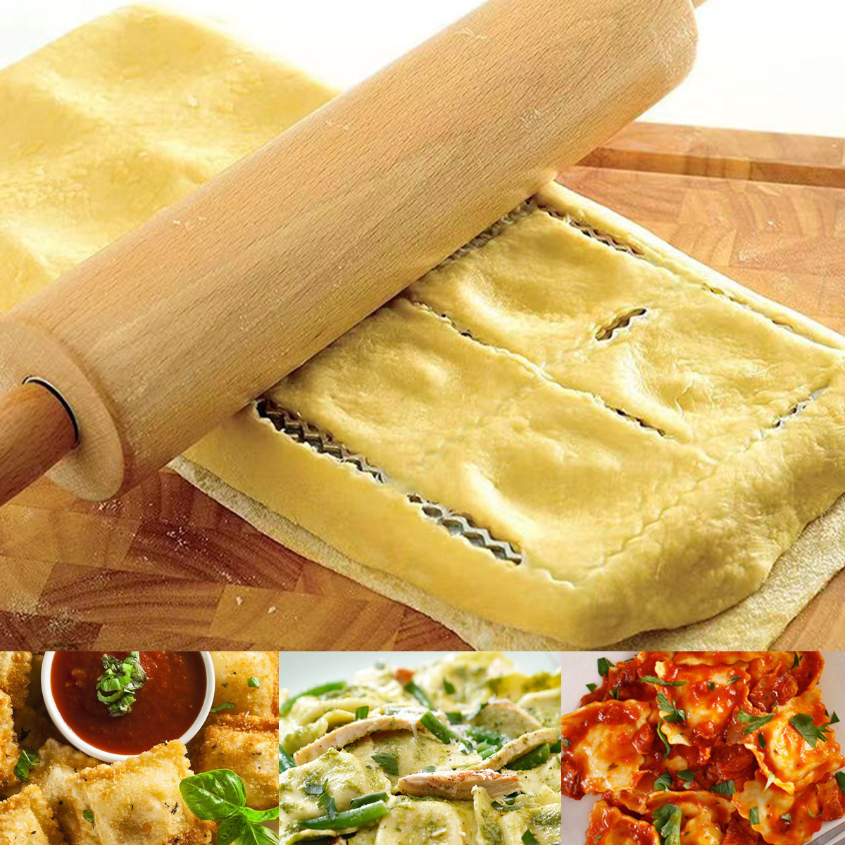 Ravioli Maker Press 10/12 Hole - Kitchen Baking Aid recension och pris