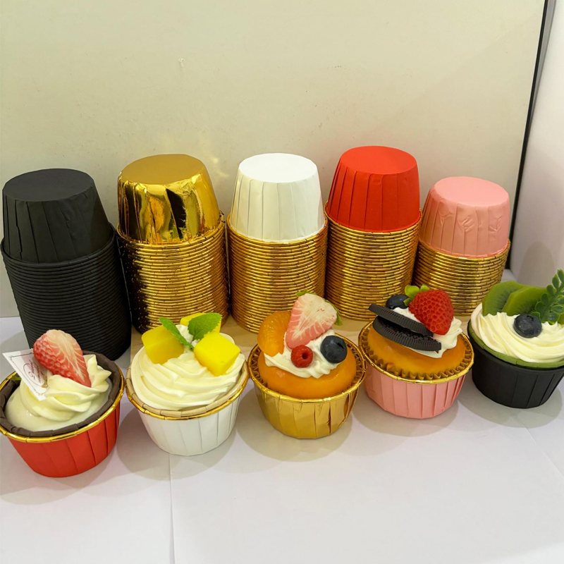 25Pcs Rolled Edge Cake Cups, W - Kitchen Baking Paper recension och pris