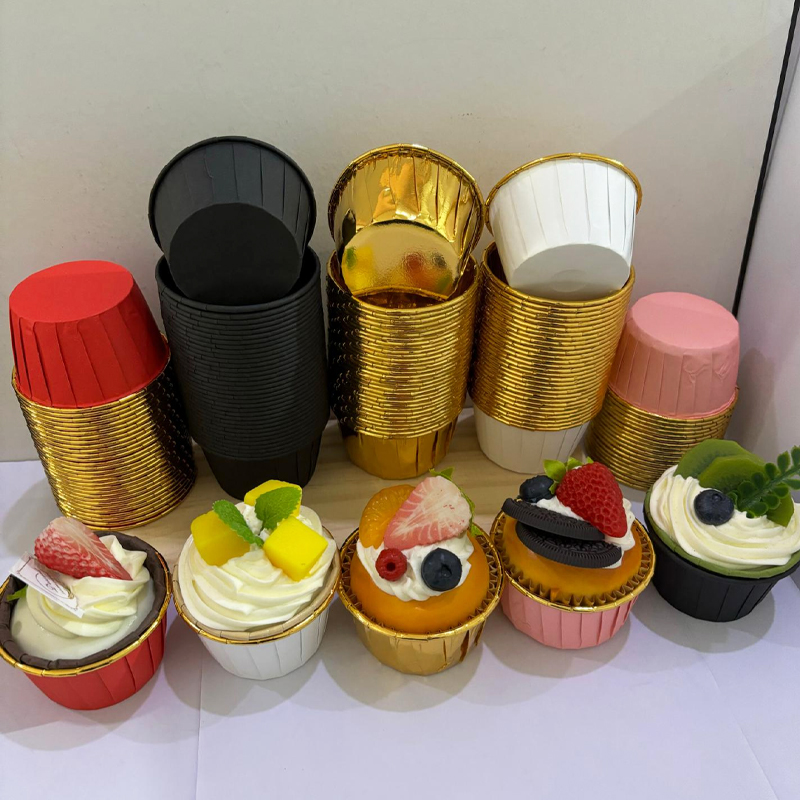 25Pcs Rolled Edge Cake Cups, W - Kitchen Baking Paper recension och pris