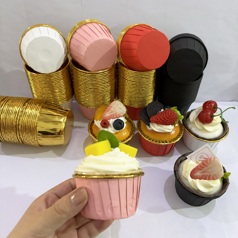 25Pcs Rolled Edge Cake Cups, W - Kitchen Baking Paper recension och pris