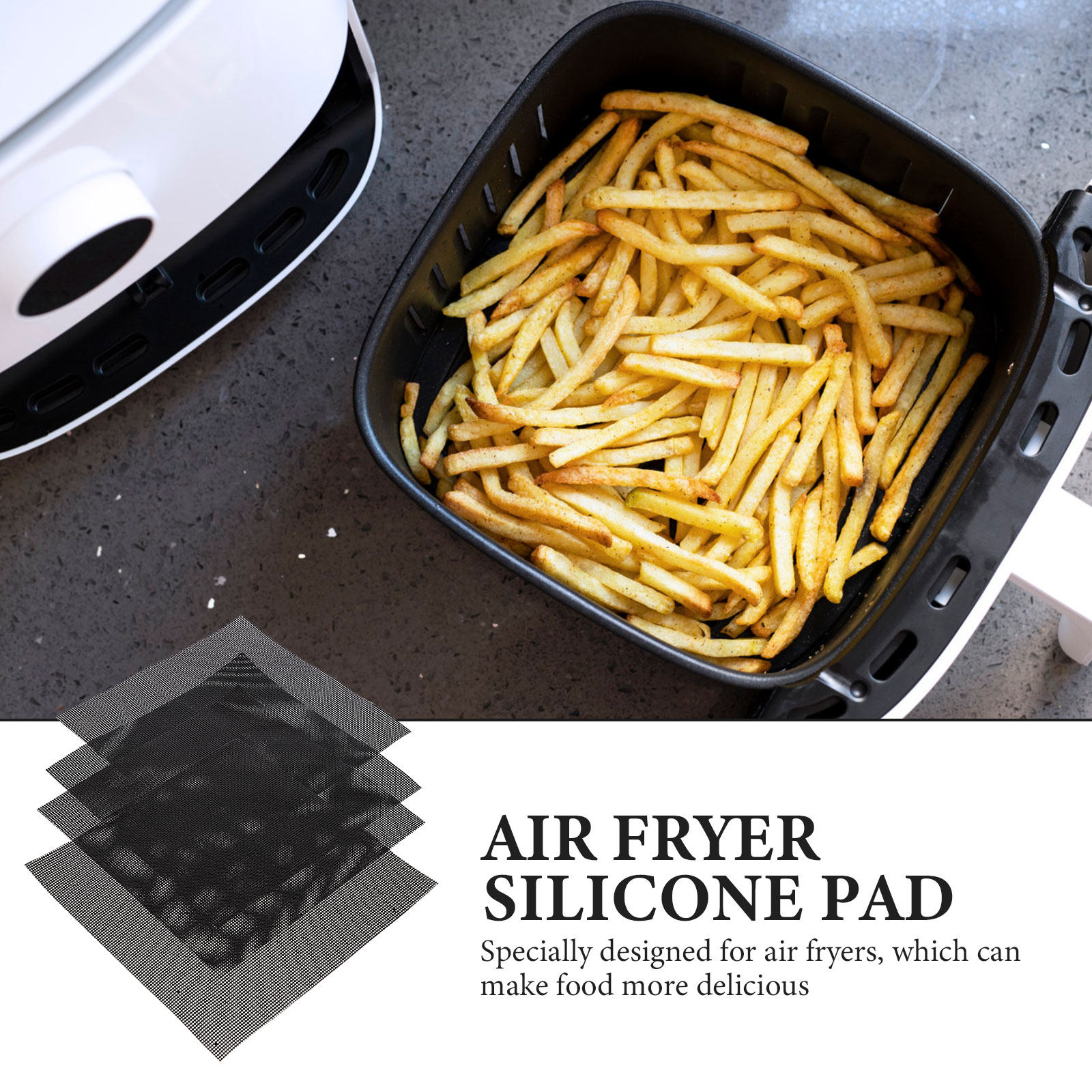 4Pcs Air Fryer Pads Non Stick  - Kitchen Baking Mat recension och pris