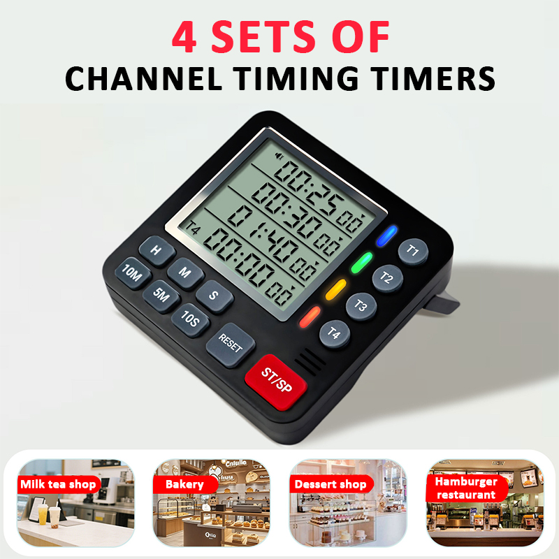 4 Channels Digital Kitchen Tim - Baking Kitchen Set Up recension och pris
