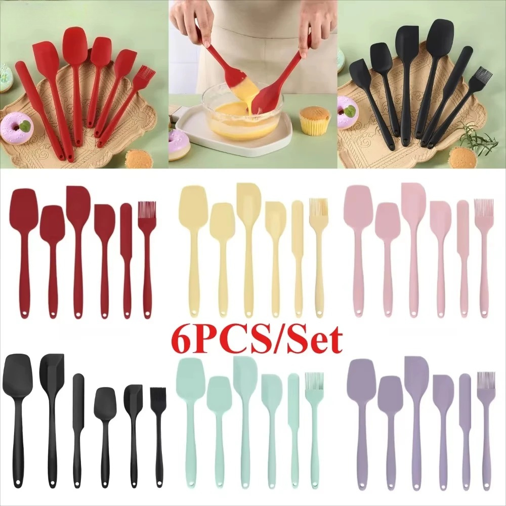 6pc Silicone Spatula Set Seaml - Baking Kitchen Set Up recension och pris