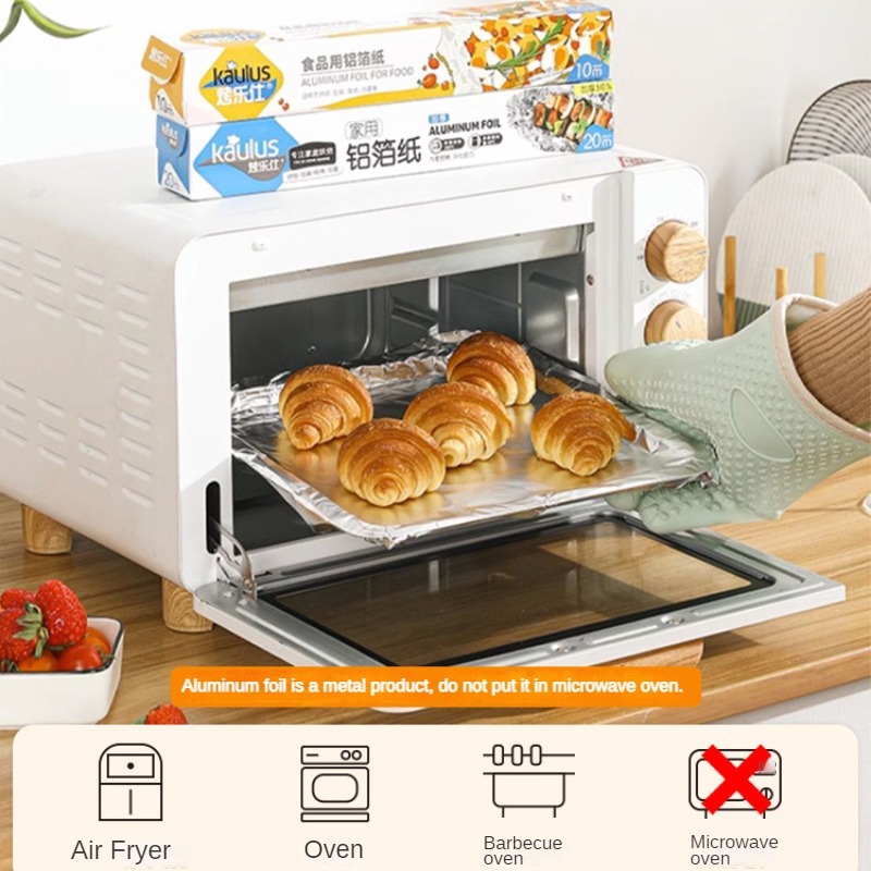 Zackoo 10/20/40M Aluminium Foi - Kitchen Baking Paper recension och pris