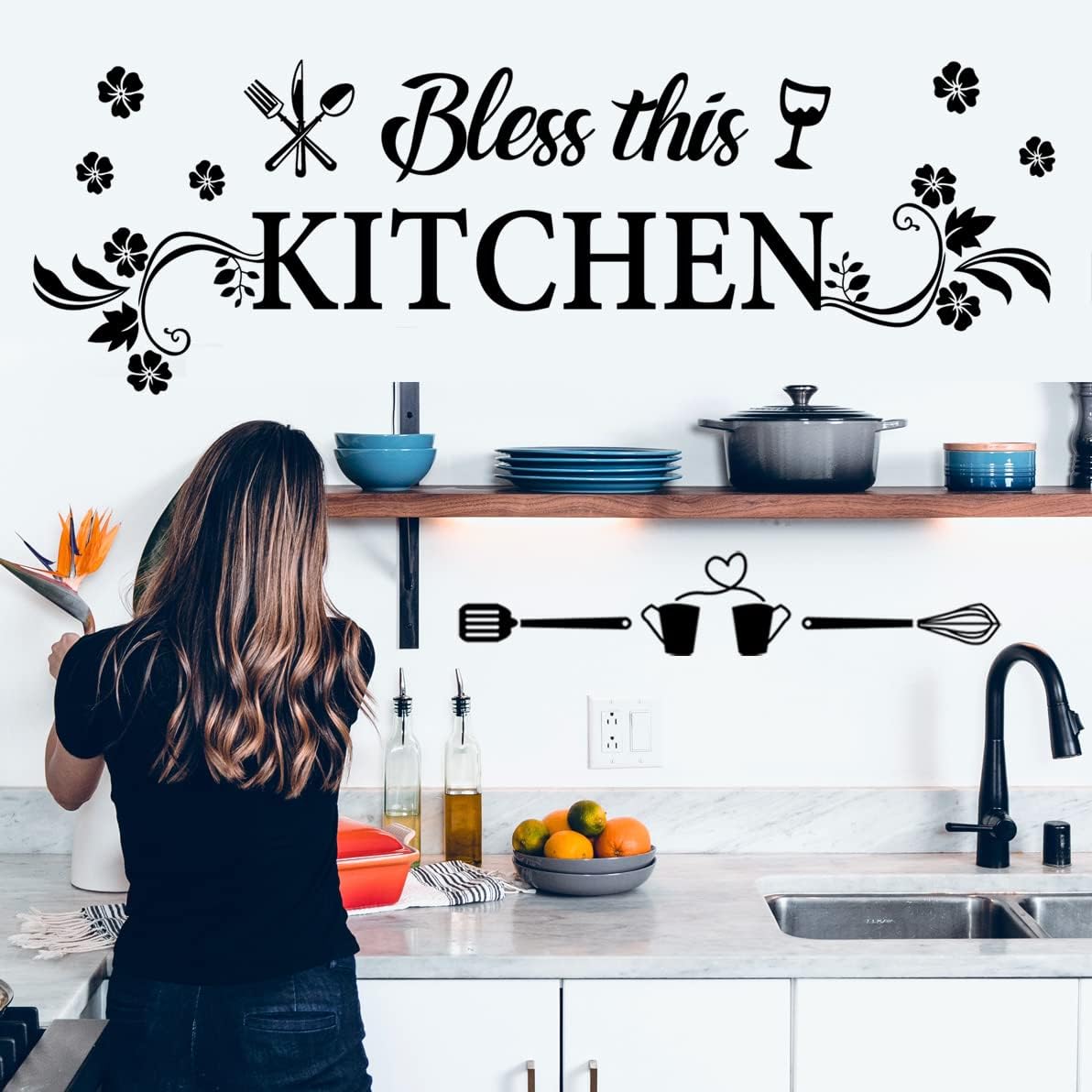 Bless This Kitchen Wall Decal  - Kitchen Baking Paper recension och pris