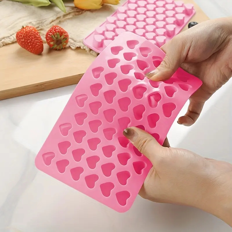 55 Mini Heart Shapes Silicone  - Kitchen Baking Items recension och pris