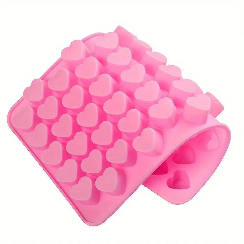 55 Mini Heart Shapes Silicone  - Kitchen Baking Items recension och pris