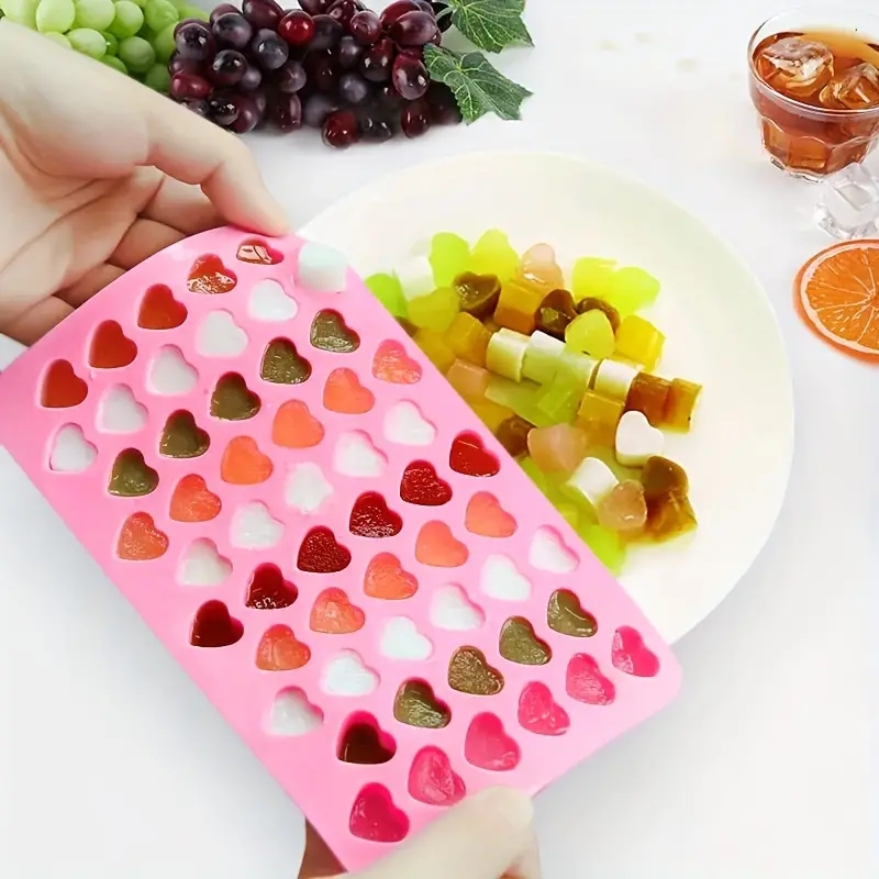 55 Mini Heart Shapes Silicone  - Kitchen Baking Items recension och pris