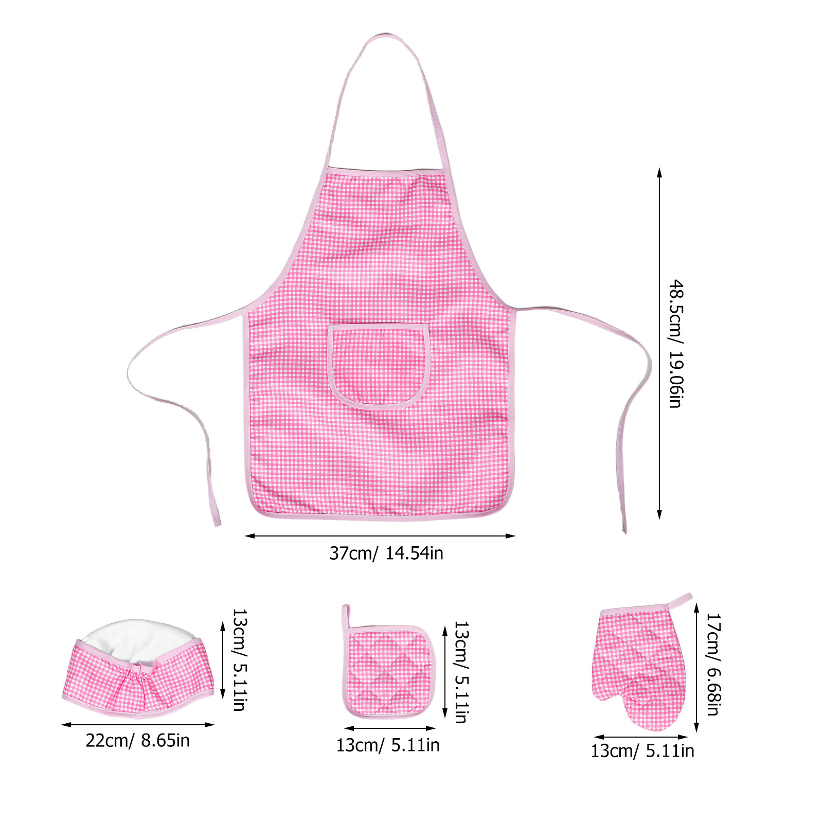 1Set Children Kitchen Apron Ad - Baking Kitchen Set Up recension och pris