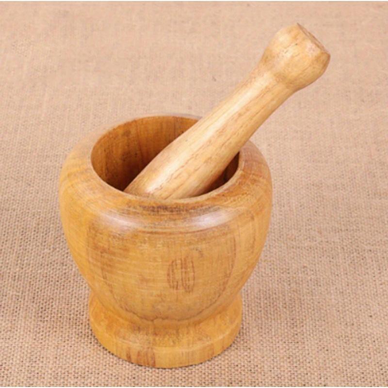 Wooden Mortar and Pestle Set W - Stand Mixer Bowl recension och pris