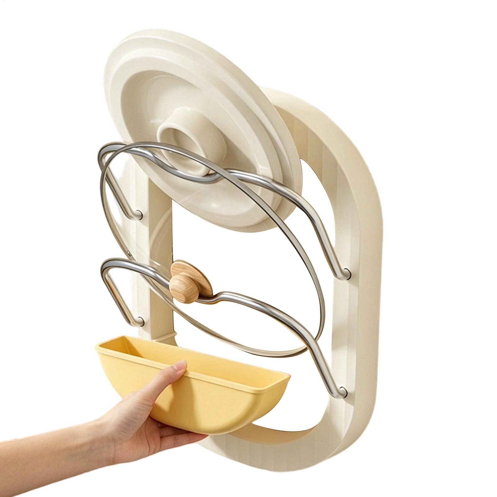 Pot Lid Rack 2-Tier Wall Mount - Kitchen Baking Cupboard recension och pris