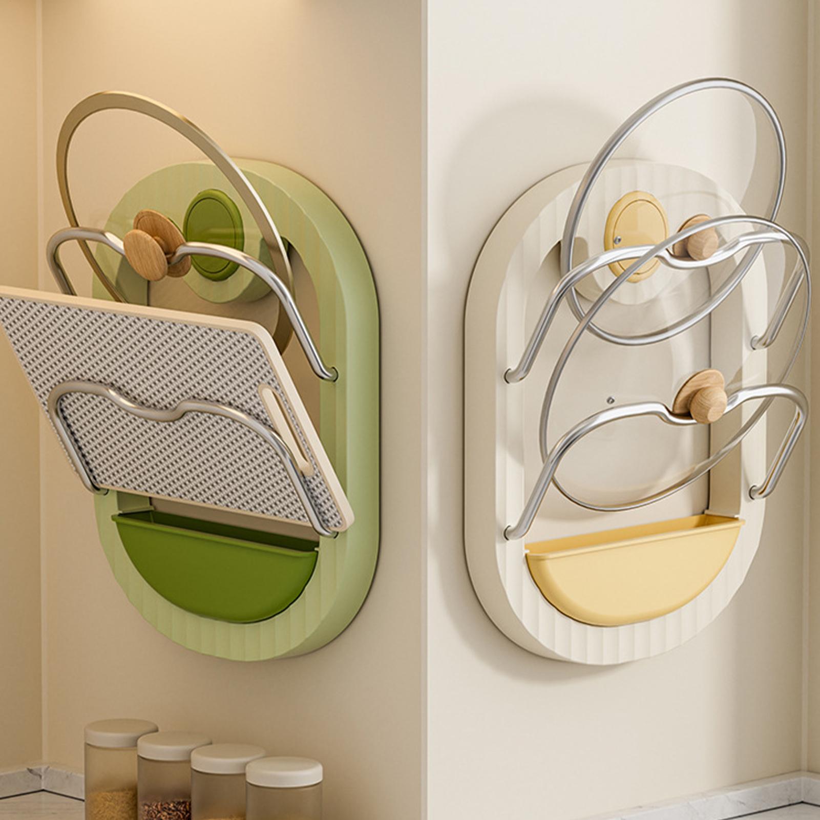 Pot Lid Rack 2-Tier Wall Mount - Kitchen Baking Cupboard recension och pris