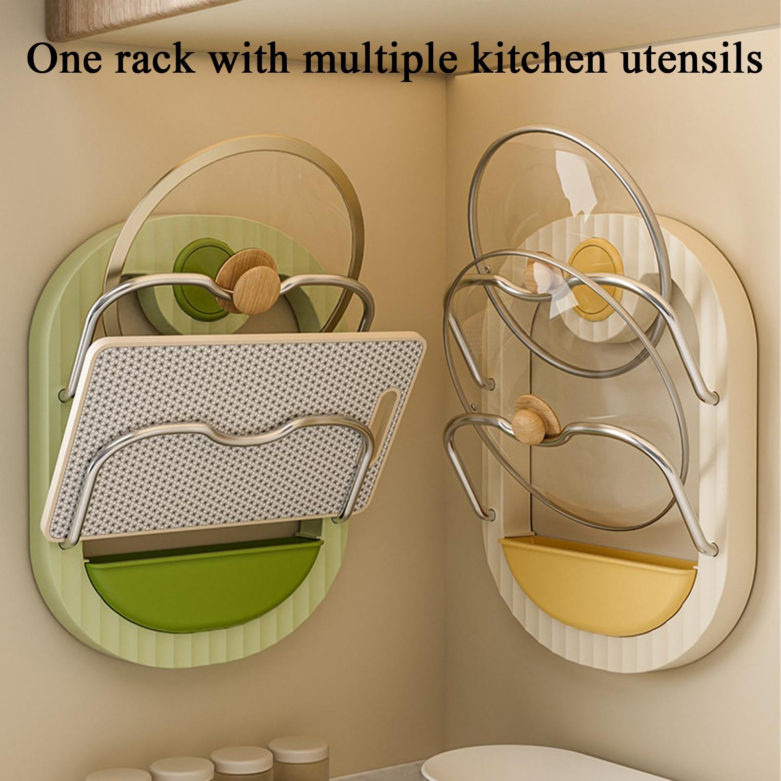 Pot Lid Rack 2-Tier Wall Mount - Kitchen Baking Cupboard recension och pris