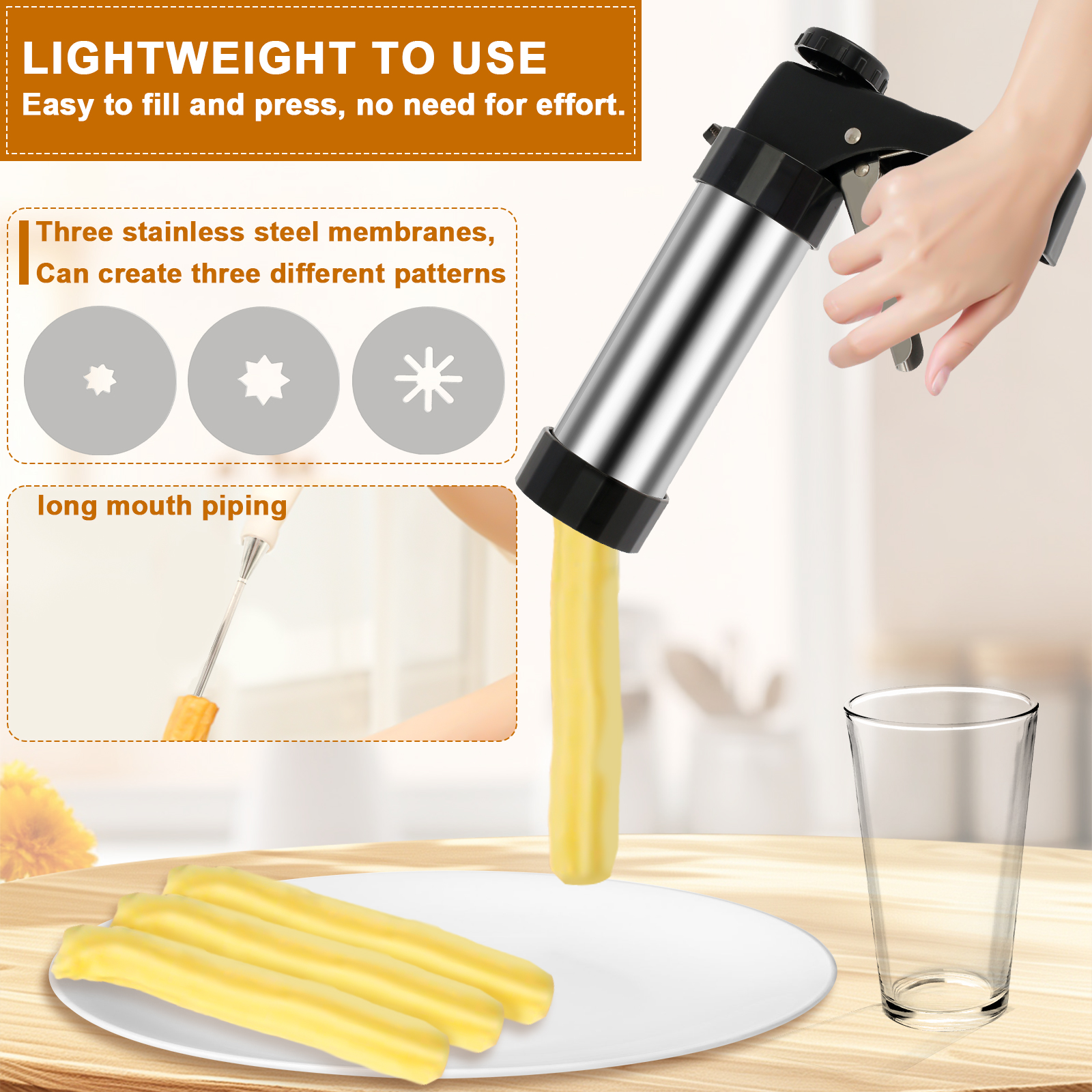 Churrera Churro Maker Machine  - Kitchen Baking Items recension och pris