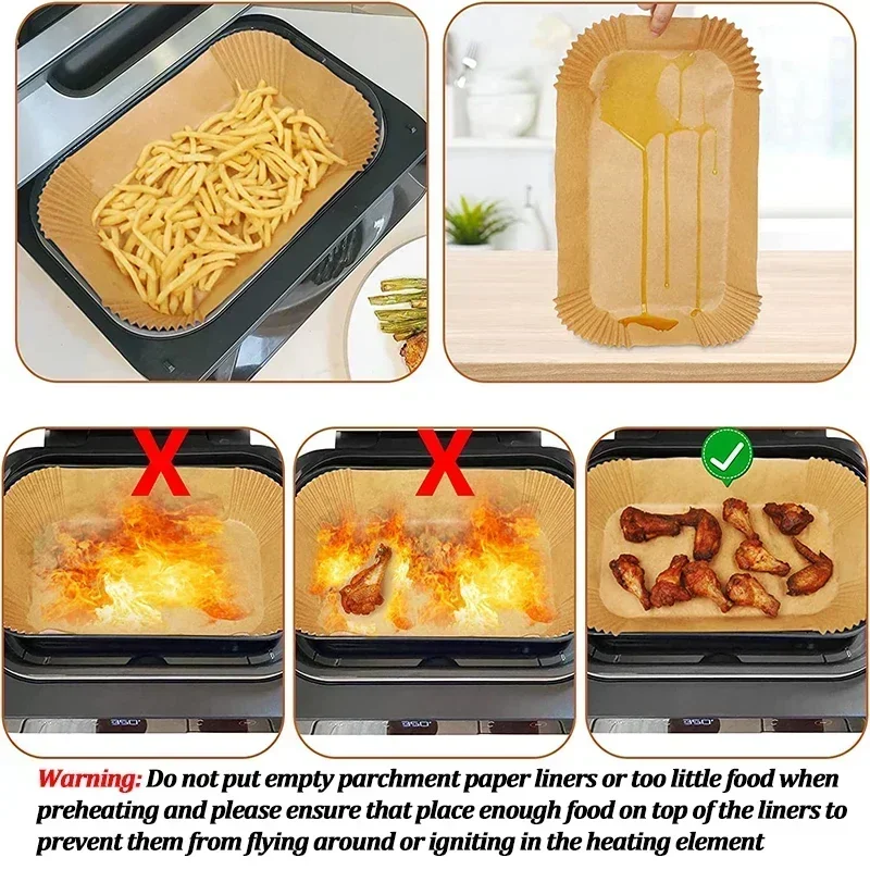 Disposable Air Fryer Paper Non - Kitchen Baking Paper recension och pris