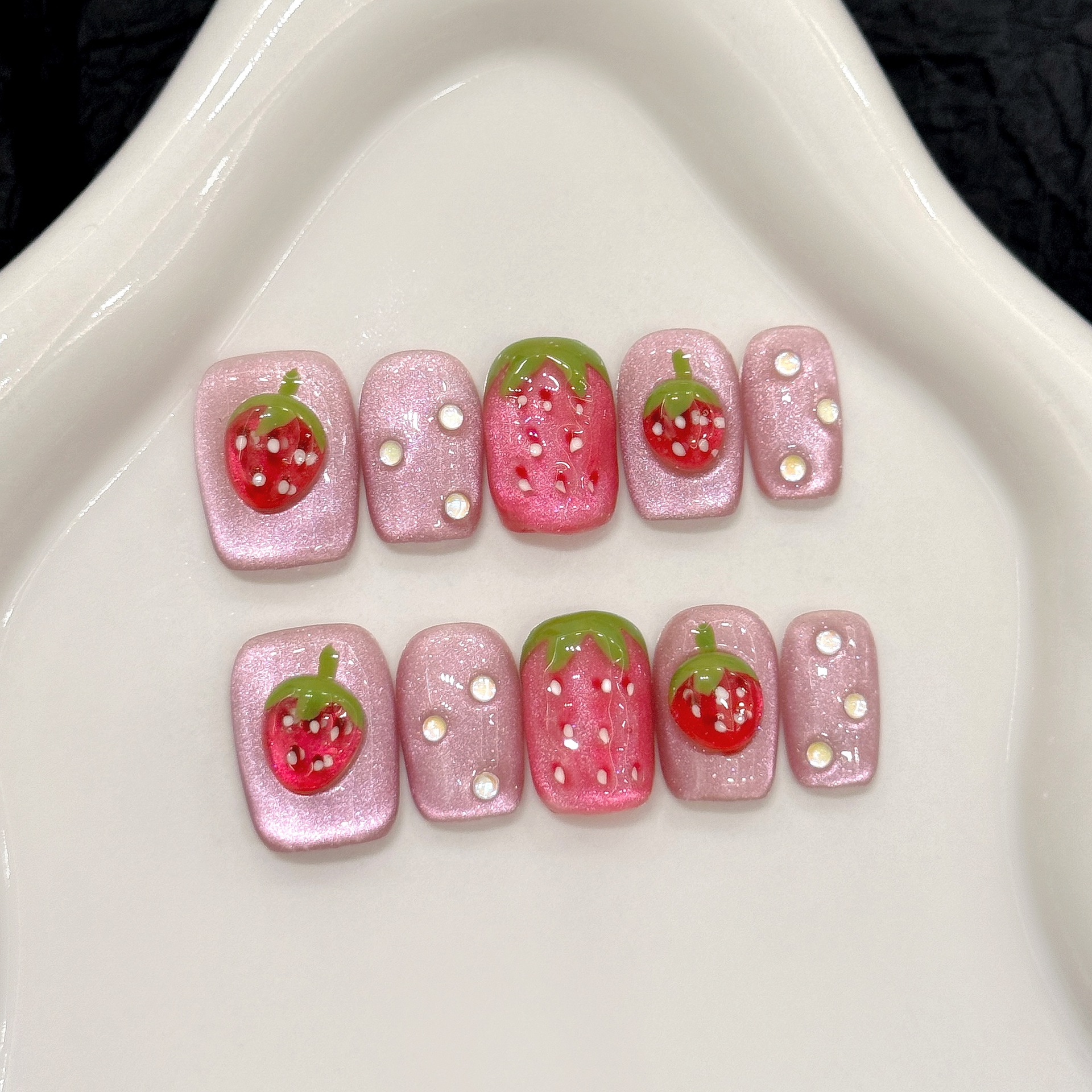 10pcs Handmade Press on Nails  - Decorating Tip Set recension och pris