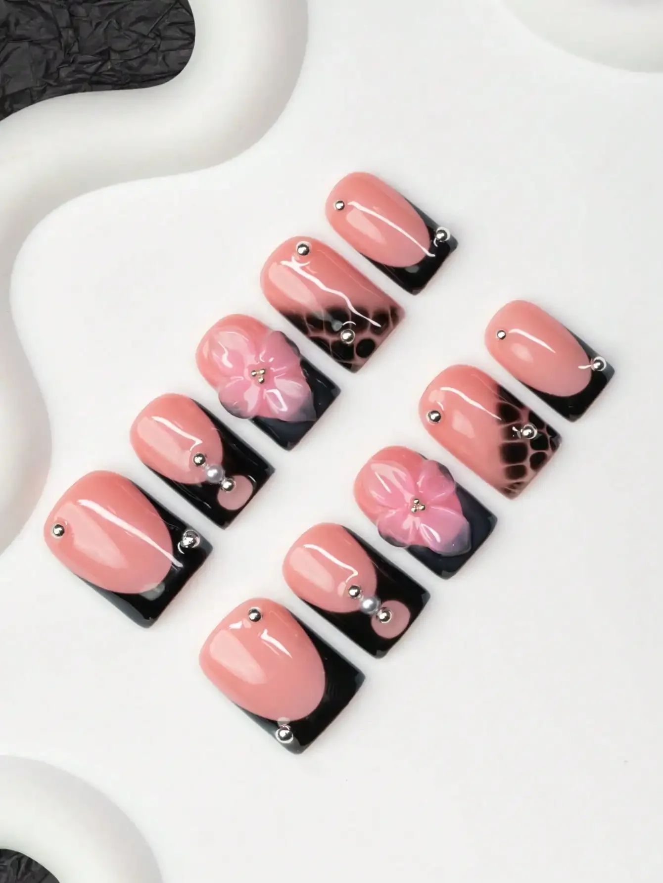10pcs/Set Handmade Square Nail - Decorating Tip Set recension och pris