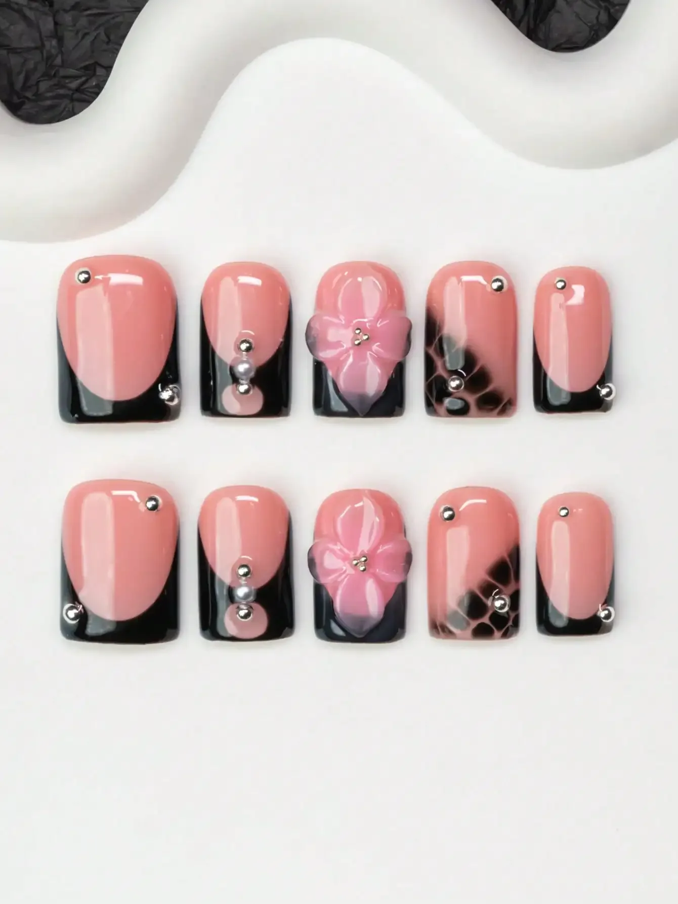 10pcs/Set Handmade Square Nail - Decorating Tip Set recension och pris