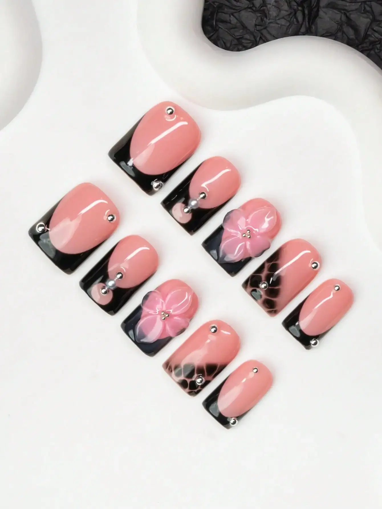 10pcs/Set Handmade Square Nail - Decorating Tip Set recension och pris