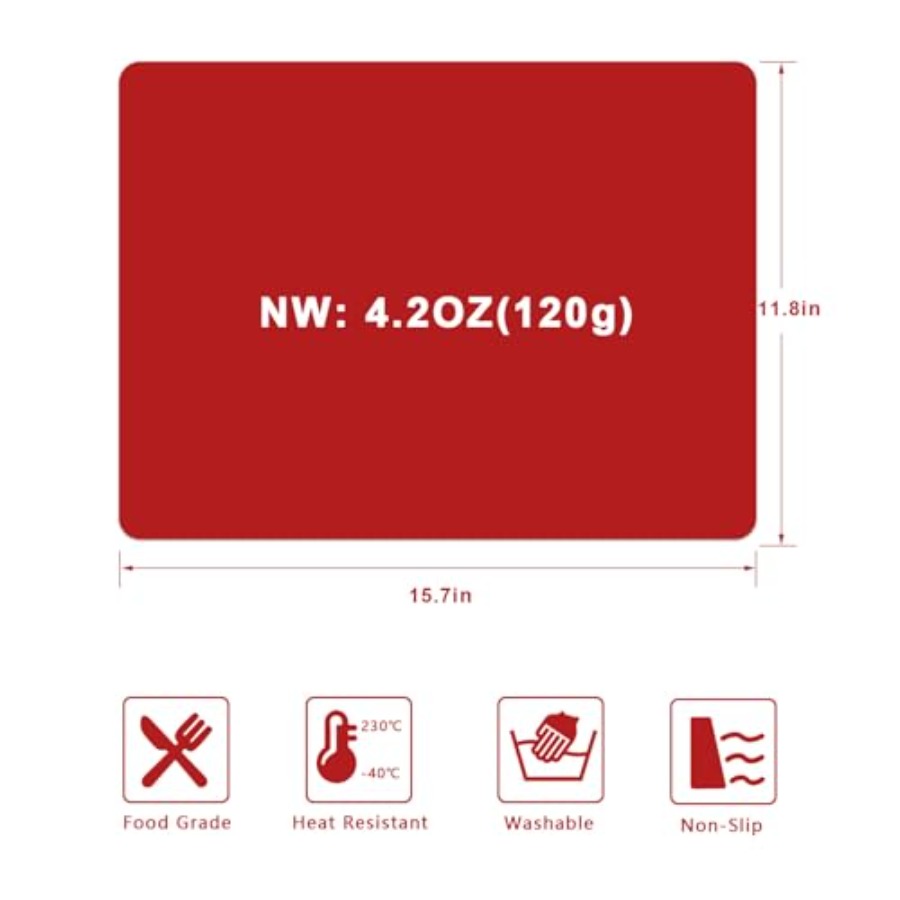 Silicone Placemats, Food-Grade - Kitchen Baking Mat recension och pris