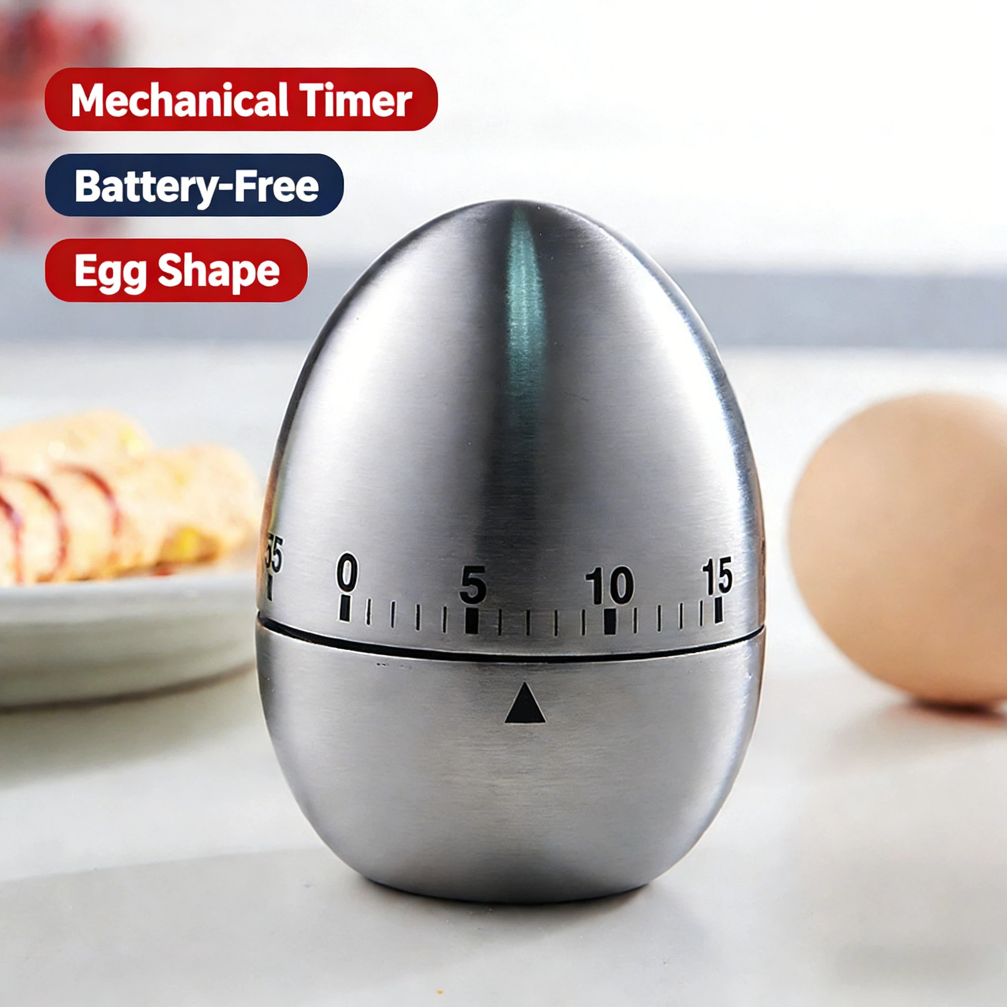 Cute Egg Shape Mechanical Kitc - Baking Kitchen Hourly recension och pris