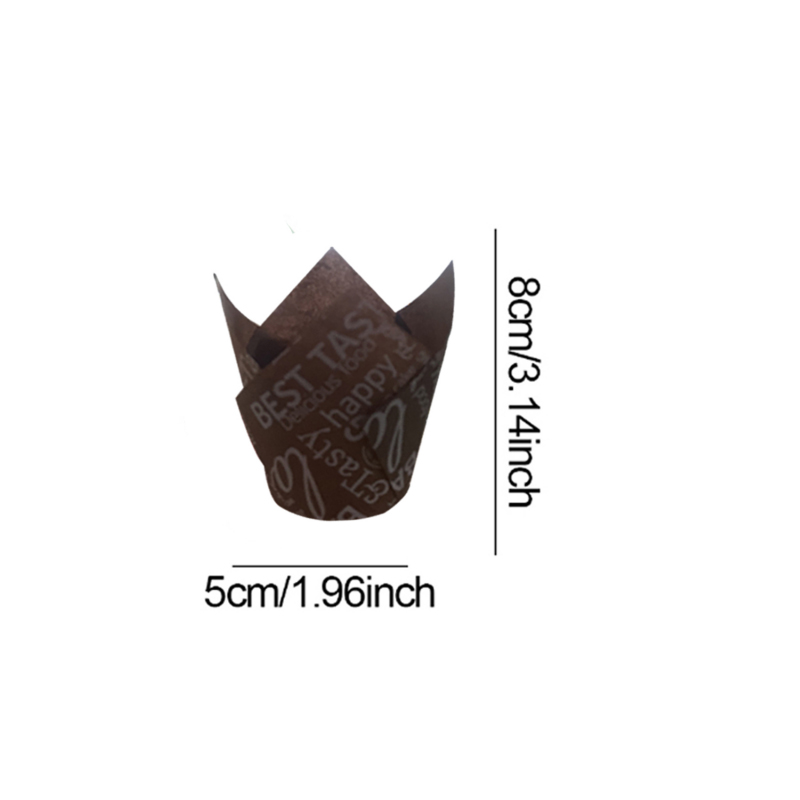 50Pcs/100Pcs Coffee-Themed Tul - Kitchen Baking Paper recension och pris