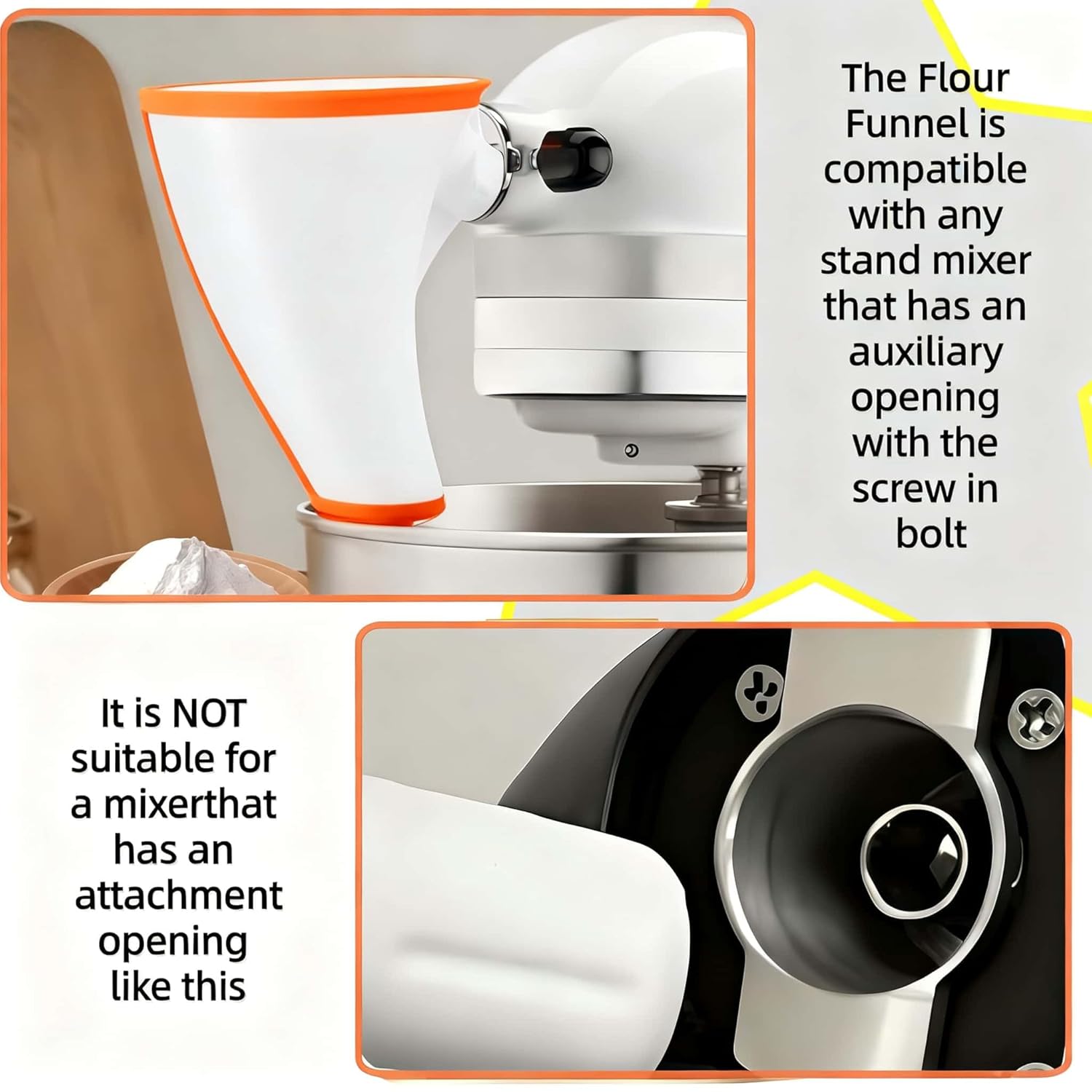 Flour Funne Mixer for Kitchen  - Kitchen Baking Aid recension och pris