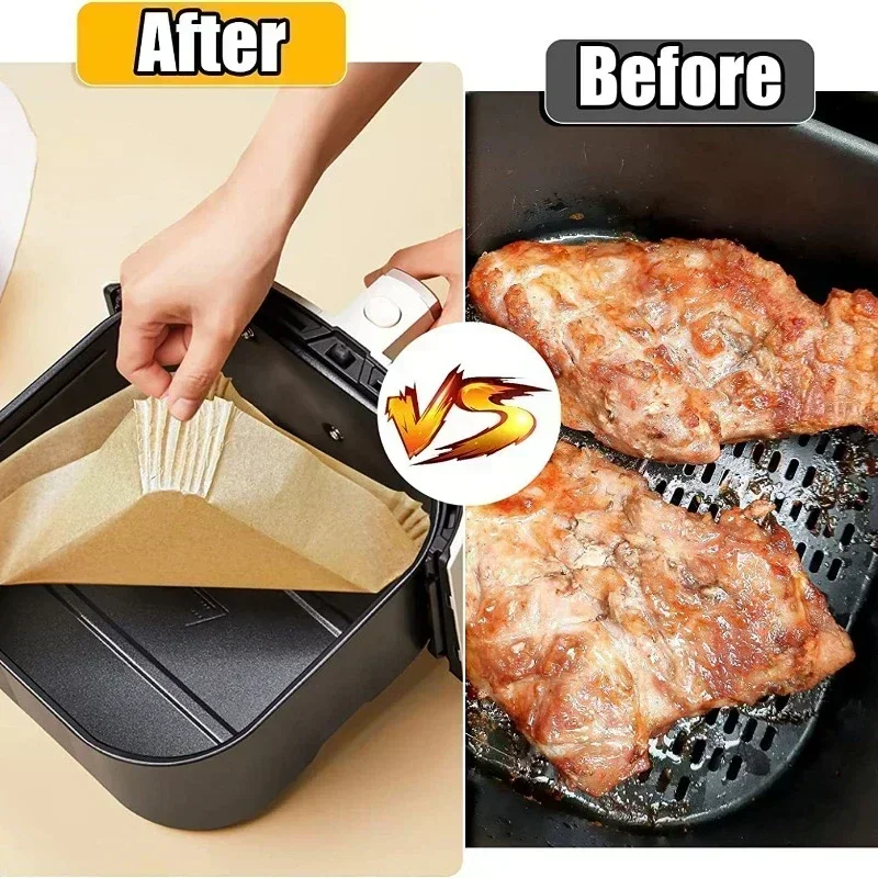 100PCS Airfryer Bakpapier Disp - Kitchen Baking Paper recension och pris