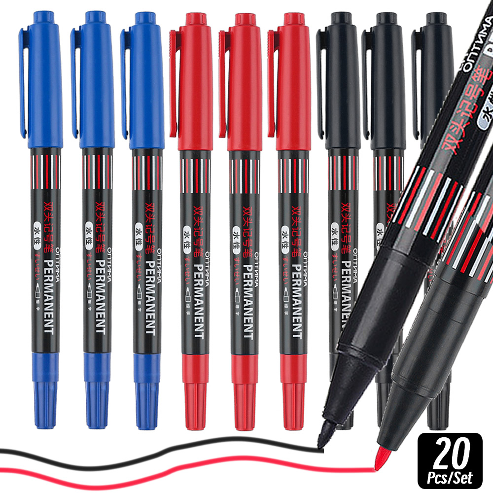 20Pcs/Set Black/Blue/Red Doubl - Decorating Tip Set recension och pris