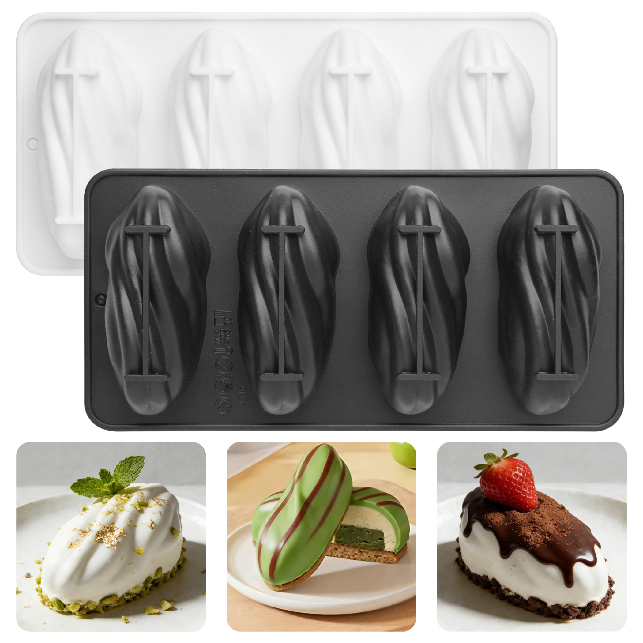 4-Cell Pistachios Design Silic - Kitchen Design For Baking recension och pris