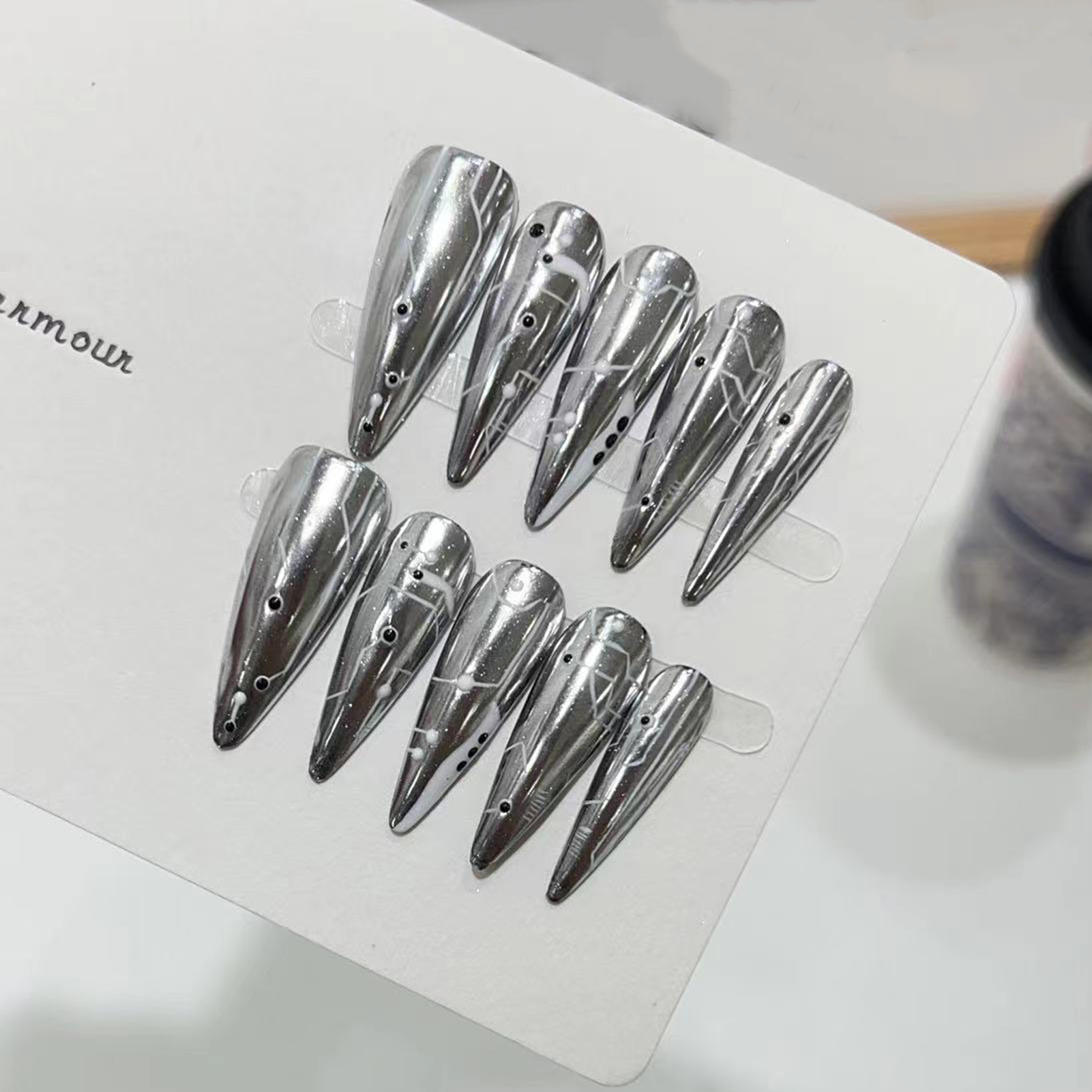 10pcs Halloween False Nails Re - Decorating Tip Set recension och pris
