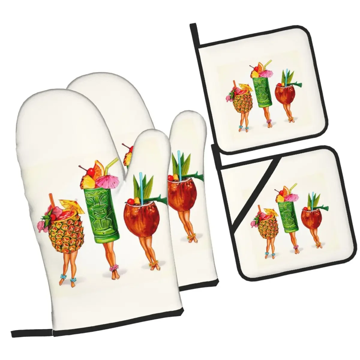 Pin-Up Oven Mitts and Pot Hold - Baking Kitchen Set Up recension och pris