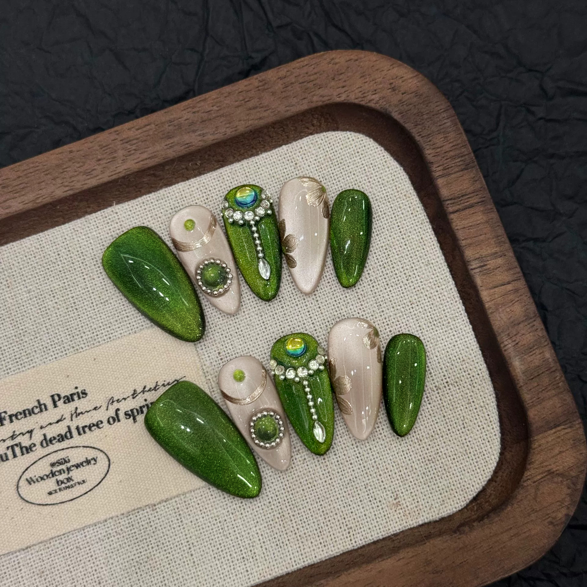 10pcs Handmade Press on Nails  - Decorating Tip Set recension och pris