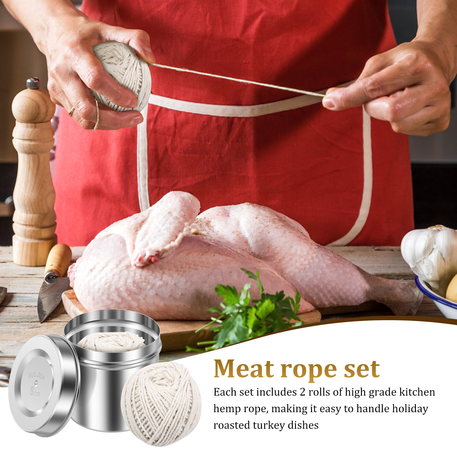 2 Pcs Cotton String Balls Cook - Kitchen Baking Twine recension och pris