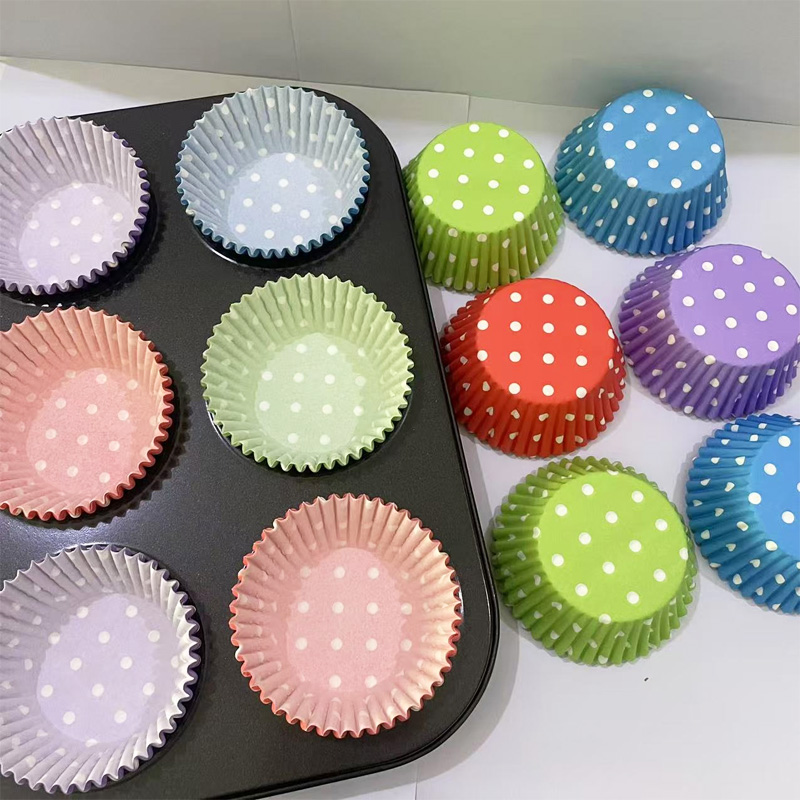 100Pcs/200Pcs Polka Dot Cake P - Kitchen Baking Paper recension och pris