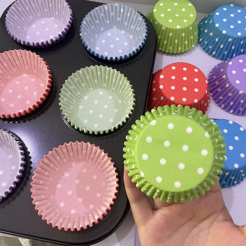 100Pcs/200Pcs Polka Dot Cake P - Kitchen Baking Paper recension och pris