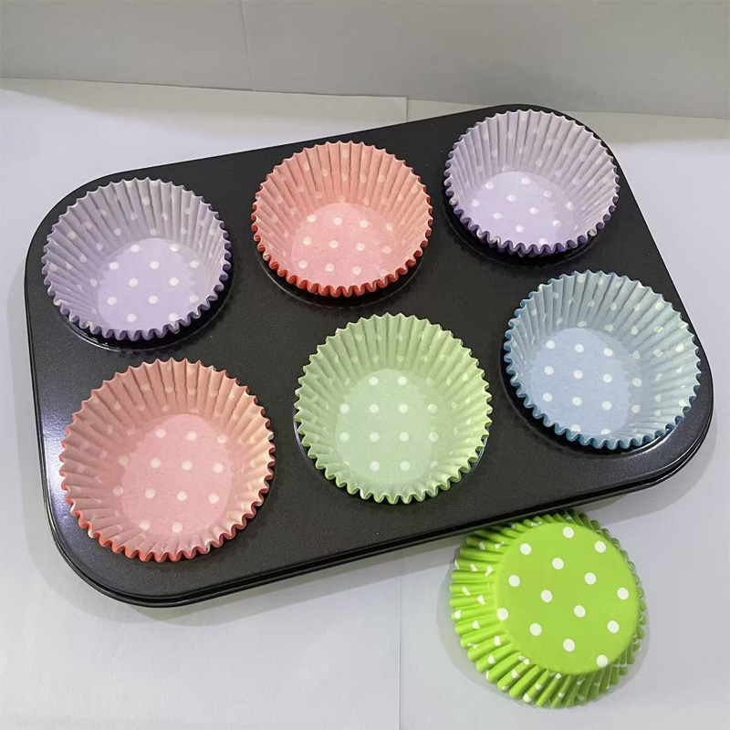 100Pcs/200Pcs Polka Dot Cake P - Kitchen Baking Paper recension och pris