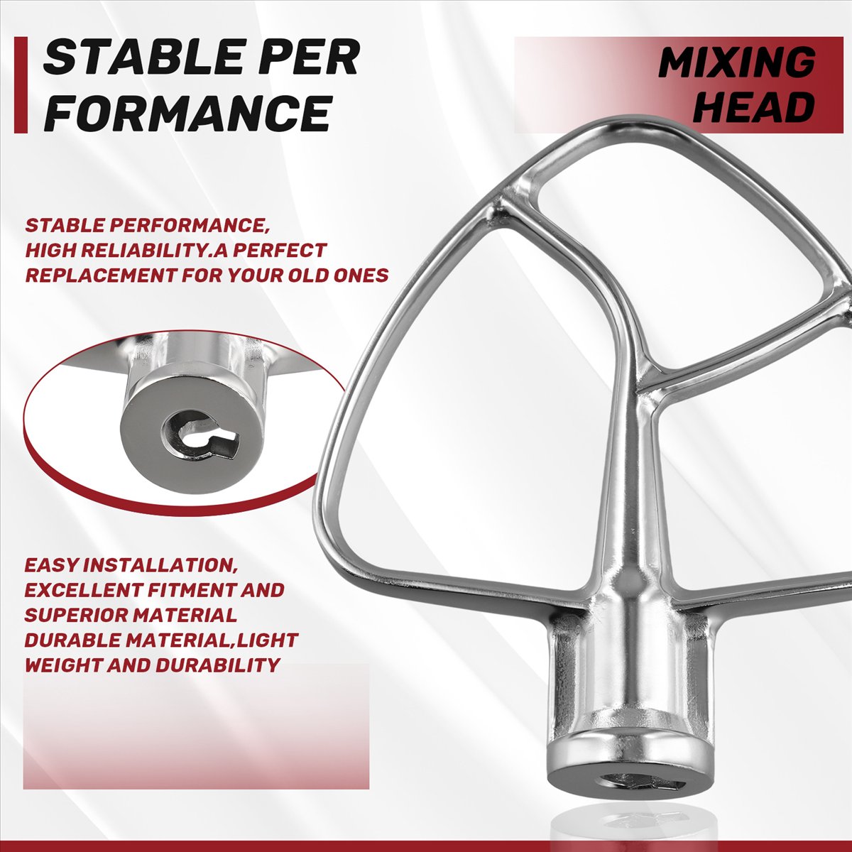 Hot A60T Stainless Steel Flat  - Kitchen Baking Aid recension och pris