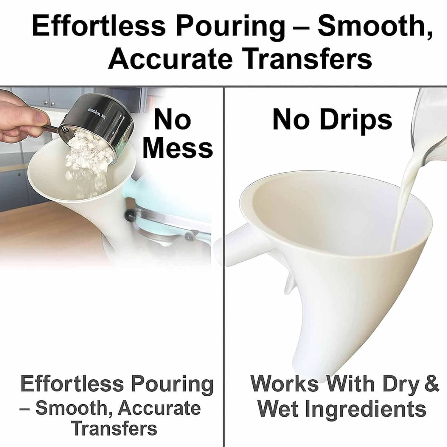 Flour Funnel for Kitchen Aid M - Kitchen Baking Aid recension och pris