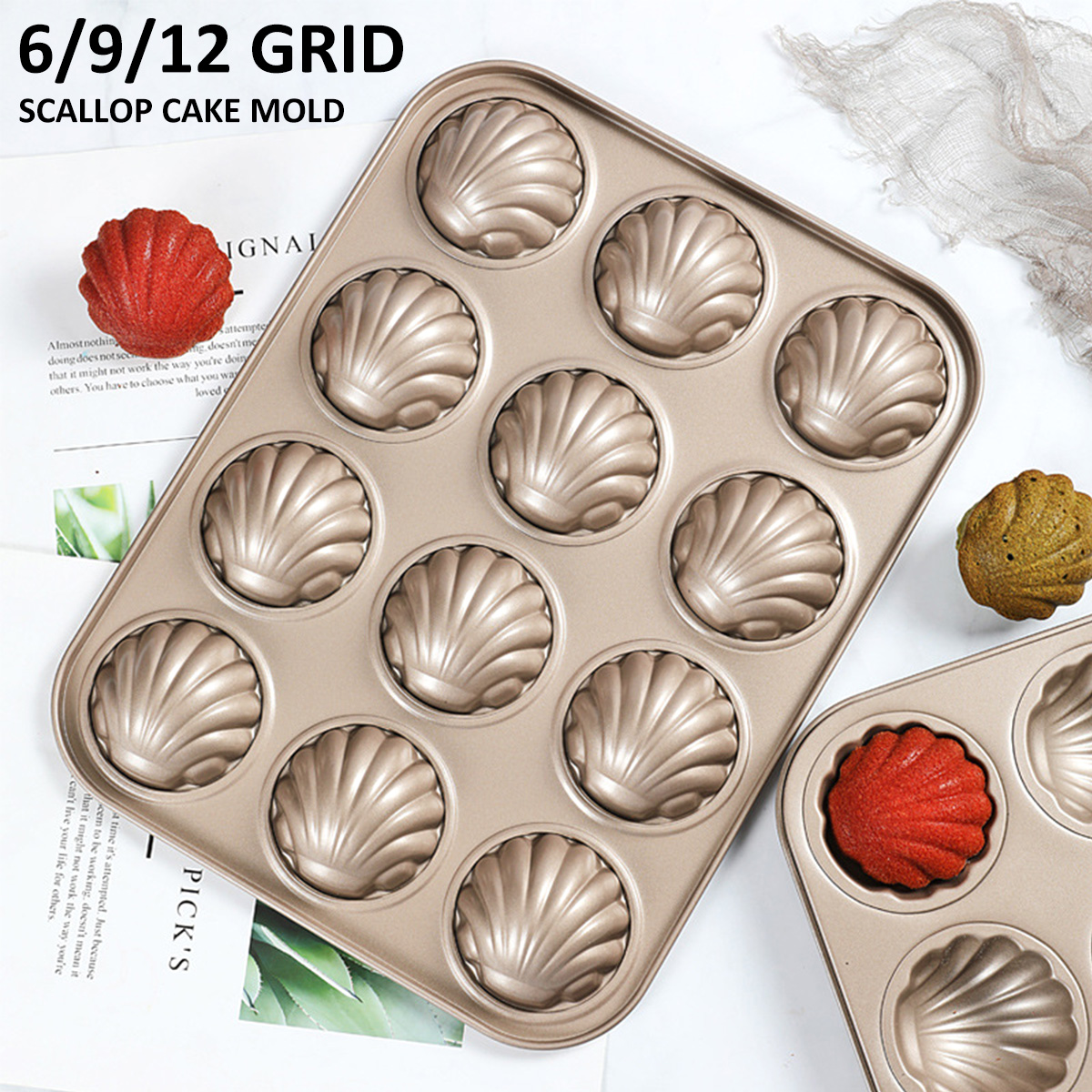 Madeleine Mold Shell Shape Bak - Kitchen Baking Items recension och pris