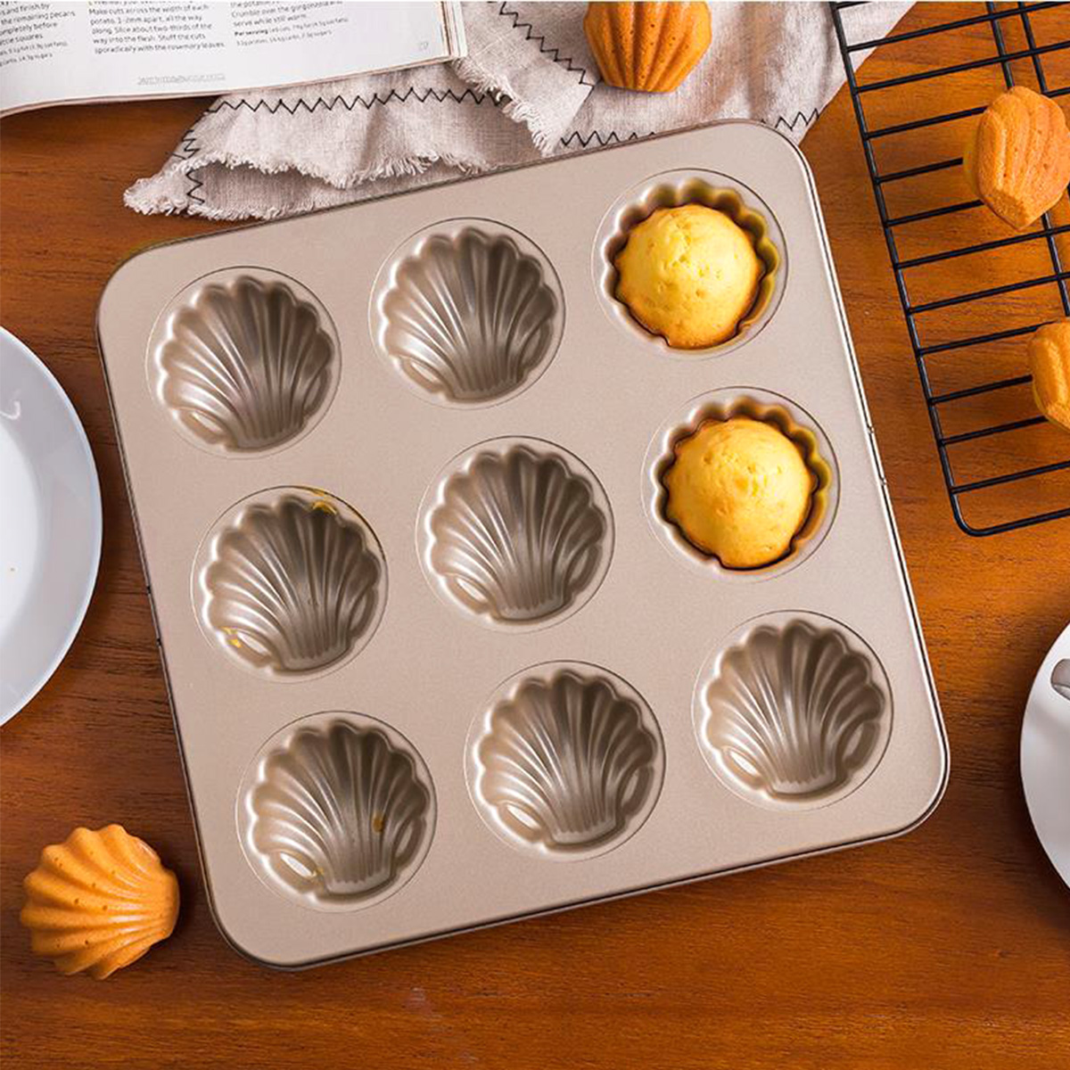 Madeleine Mold Shell Shape Bak - Kitchen Baking Items recension och pris